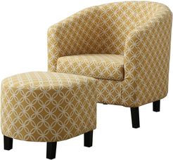 Monarch 2pc Accent Chair & Ottoman Set