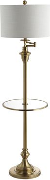 JONATHAN Y 60in Cora Brass Side Table & Floor Lamp