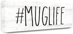 Stupell Hashtag Mug Life Black and White Typography