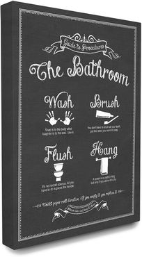 Stupell Home Decor Guide to The Bathroom Icons