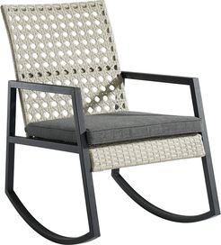 Hewson Modern Patio Rattan Rocking Chair