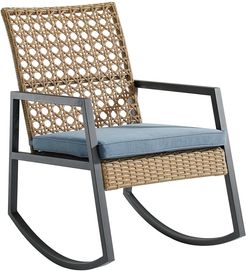 Hewson Outdoor Patio Rattan Rocking Chair