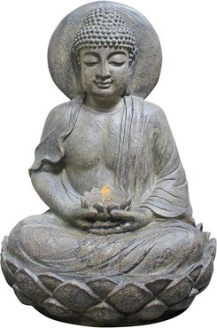 Peaktop Outdoor Buddha Zen Fountain with Led Light