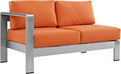 Modway Shore Left-Arm Corner Sectional Outdoor Patio Aluminum Loveseat