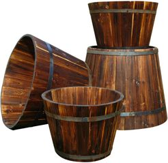 Shine Co Set of 4 Cedar Barrels