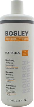 Bosley 33.8oz Bos-Defense Nourishing Shampoo for Normal To Fine Color-Treated Hair