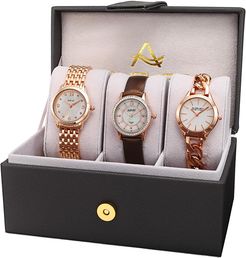 August Steiner Women's Set of 3 Watches