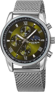 Akribos XXIV Men's Stainless Steel Watch