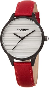 Akribos XXIV Women's Leather Watch