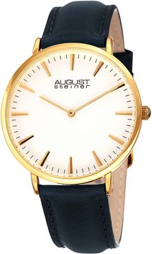 August Steiner Women's Leather Watch