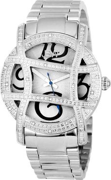 JBW Women's Olympia Diamond & Crystal Watch