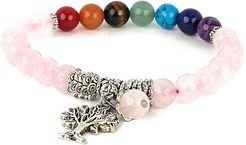 Jean Claude Pink Quartz Chakra Bracelet