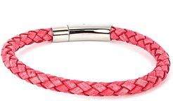 Jean Claude Stainless Steel Leather Wrap Bracelet