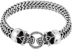 Eye Candy Los Angeles Luxe Collection Jackie Titanium Silver Chain Link Bracelet