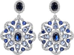 Diana M. Fine Jewelry 14K 2.85 ct. tw. Diamond & Sapphire Earrings