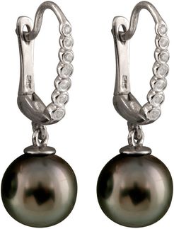 Masako Pearls 14K Diamond 8-9mm Pearl Earrings