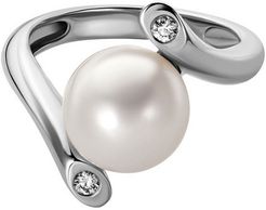 14K 0.07 ct. tw. Diamond 10.0-10.5mm Freshwater Cultured Pearl Ring