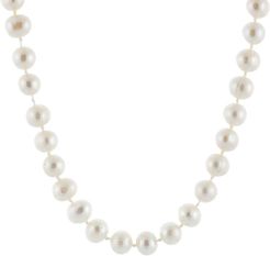 Splendid Pearls Plated 8-8.5mm Freshwater Pearl Necklace