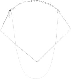 Amorium 18K over Silver CZ Choker Necklace