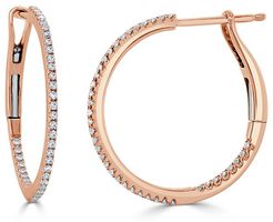Sabrina Designs 14K Rose Gold 0.25 ct. tw. Diamond Hoops