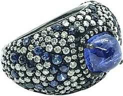 Arthur Marder Fine Jewelry Silver 5.00 ct. tw. Diamond & Gemstone Ring