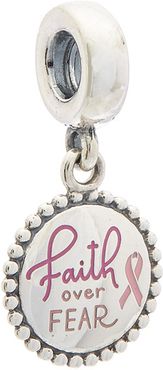 PANDORA Silver Faith Over Fear Dangle Charm