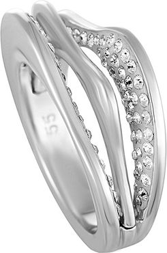 Swarovski Crystal Rhodium Plated Ring