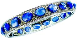 Arthur Marder Fine Jewelry Silver 30.10 ct. tw. Diamond & Sapphire Bangle