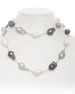 Margo Morrison New York Silver 13-15mm Pearl 35in Necklace