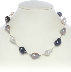 Margo Morrison New York Silver 13-15mm Pearl 35in Necklace