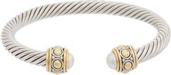 Juvell 18K Two-Tone Plated Twisted Cable Cuff