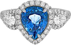 Diana M. Fine Jewelry Platinum 4.35 ct. tw. Diamond & Sapphire Ring