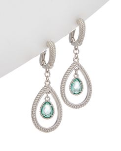 Judith Ripka Classic Silver Hoops