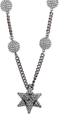 Swarovski Crystal Ruthenium Plated Necklace