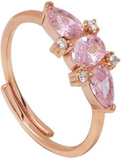 Gabi Rielle Rose Gold Over Silver CZ Ring