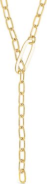 Sterling Forever 14K Plated Chain Link Lariat Necklace