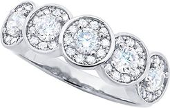 Crislu Silver & Platinum CZ Ring