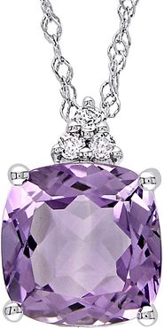 Rina Limor 10K 1.78 ct. tw. Diamond & Amethyst Pendant Necklace