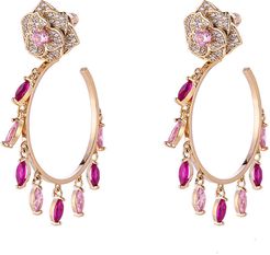 Eye Candy Los Angeles Luxe Collection 18K Plated CZ Bella Loop Earrings