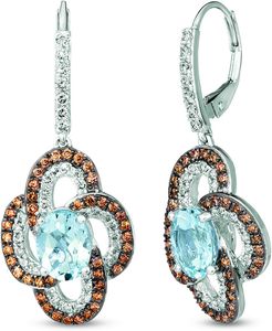 Le Vian? 14k 3.28 ct. tw. Diamond & Aquamarine Drop Earrings