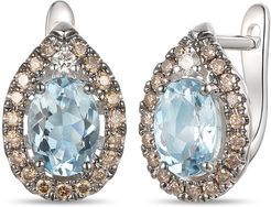 Le Vian? 14k 1.57 ct. tw. Diamond & Aquamarine Earrings