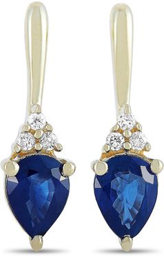 LB Exclusive 14K 0.53 ct. tw. Diamond & Sapphire Earrings