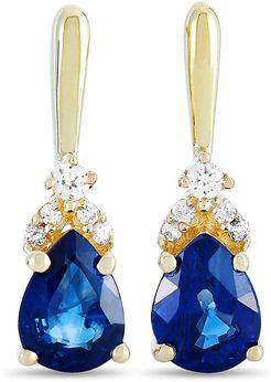 LB Exclusive 14K 0.64 ct. tw. Diamond & Sapphire Earrings