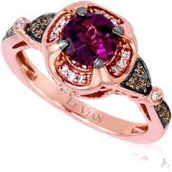 Le Vian? 14K Rose Gold 1.16 ct. tw. Diamond & Rhodolite Ring