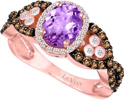 Le Vian? 14K Rose Gold 1.52 ct. tw. Diamond & Amethyst Ring