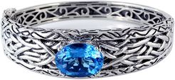 Effy Fine Jewelry Silver 11.00 ct. tw. Blue Topaz Bangle Bracelet