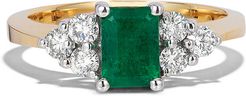 Effy Fine Jewelry 14K Two-Tone 1.36 ct. tw. Diamond & Emerald Ring