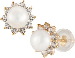 Splendid Pearls 14K 5-5.5mm Pearl Earrings