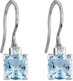 14K 1.84 ct. tw. Diamond & Aquamarine Earrings