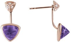 14K Rose Gold 2.22 ct. tw. Diamond & Amethyst Earrings